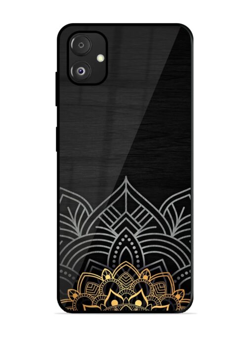 Decorative Golden Pattern Glossy Metal Phone Cover for Samsung Galaxy F14 (5G) Zapvi