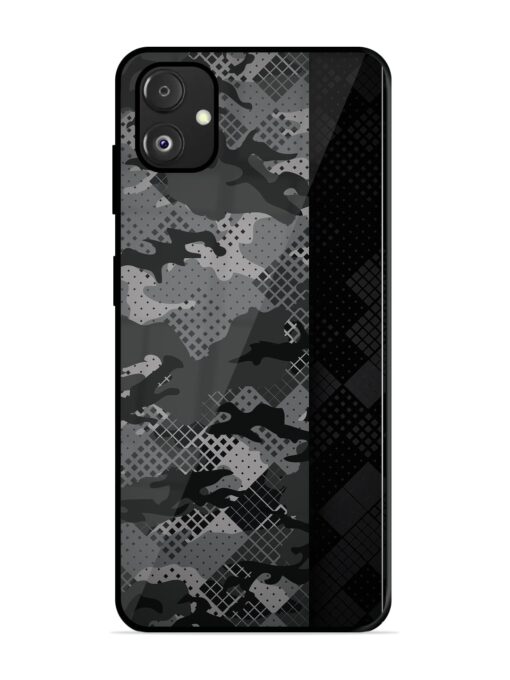 Dark Camouflage Glossy Metal Phone Cover for Samsung Galaxy F14 (5G) Zapvi