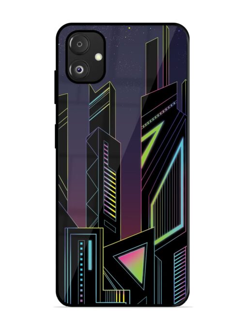 Neon Dreamscape Glossy Metal Phone Cover for Samsung Galaxy F14 (5G) Zapvi