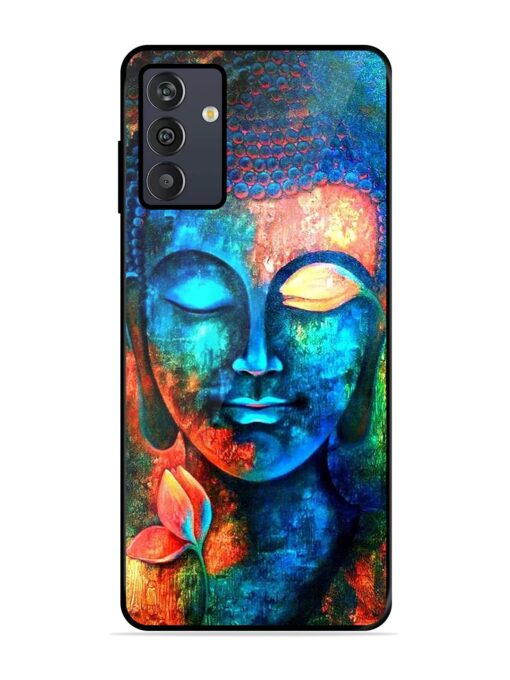 Buddha Painting Glossy Metal Phone Cover for Samsung Galaxy M13 (4G) Zapvi