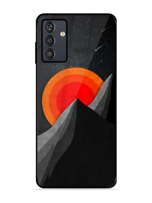 Black Mountain Glossy Metal Phone Cover for Samsung Galaxy M13 (4G) Zapvi