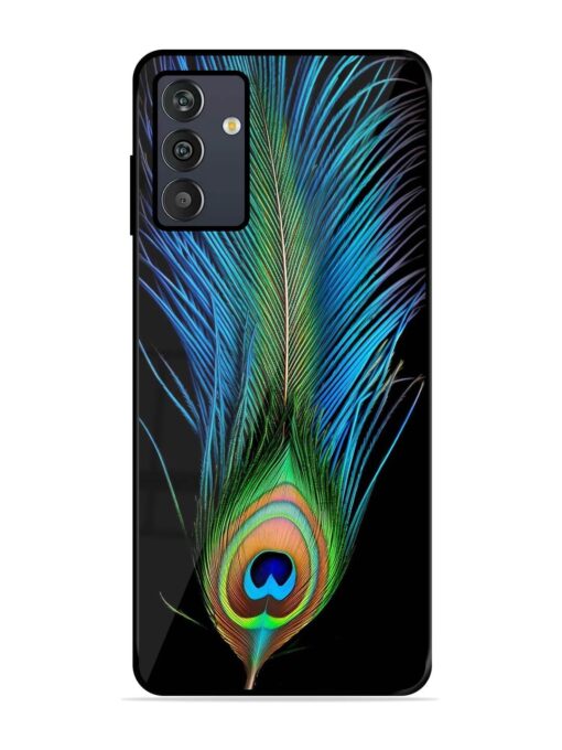 Peacock Feather Glossy Metal TPU Phone Cover for Samsung Galaxy M13 (4G) Zapvi