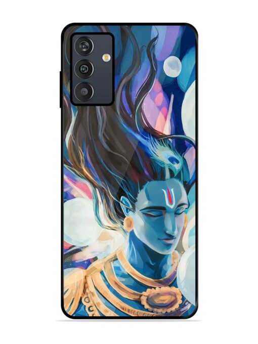 Bhagwan Sri Krishna Glossy Metal Phone Cover for Samsung Galaxy M13 (4G) Zapvi