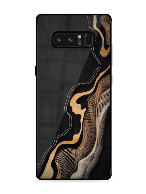 Abstract Art Glossy Metal TPU Phone Cover for Samsung Galaxy Note 8 Zapvi