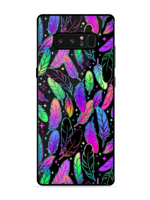 Bright Multi Colored Seamless Glossy Metal Phone Cover for Samsung Galaxy Note 8 Zapvi