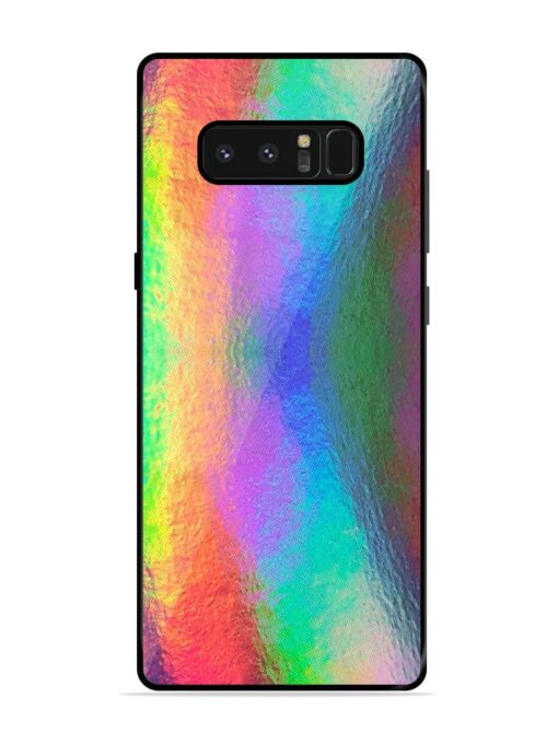 Colorful Holographic Background Glossy Metal TPU Phone Cover for Samsung Galaxy Note 8 Zapvi