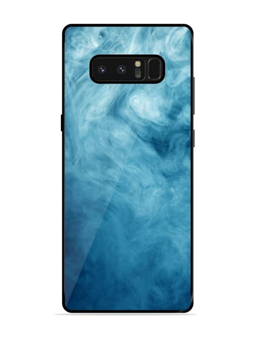 Blue Smoke Art Glossy Metal Phone Cover for Samsung Galaxy Note 8 Zapvi