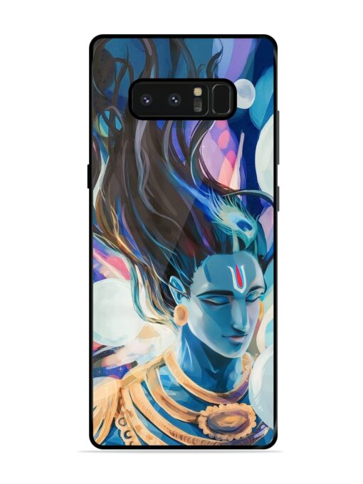 Bhagwan Sri Krishna Glossy Metal Phone Cover for Samsung Galaxy Note 8 Zapvi