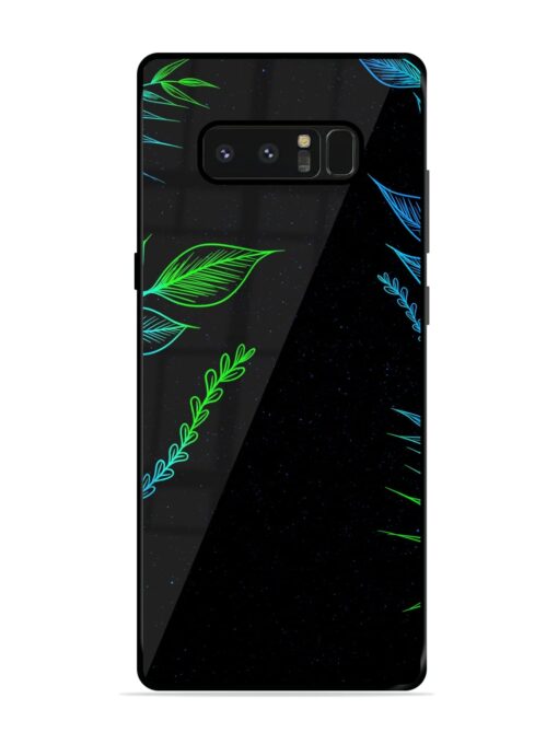 Aesthetic Neon Glossy Metal Phone Cover for Samsung Galaxy Note 8 Zapvi