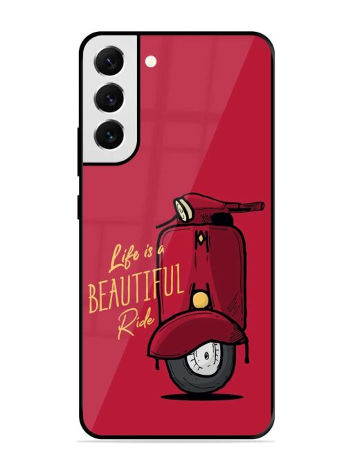 Life Is Beautiful Rides Glossy Metal Phone Cover for Samsung Galaxy S21 Fe (5G) Zapvi