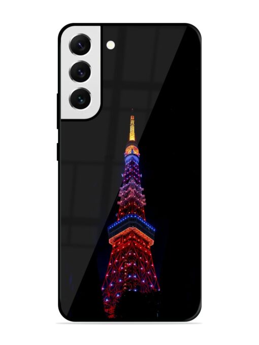 Eiffel Tower Night View Glossy Metal Phone Cover for Samsung Galaxy S21 Fe (5G) Zapvi