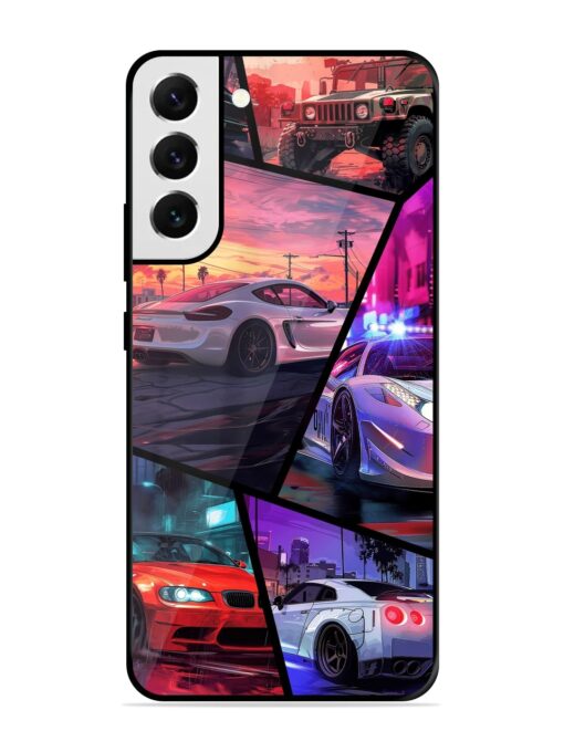 Ride In Pixels Glossy Metal Phone Cover for Samsung Galaxy S21 Fe (5G) Zapvi