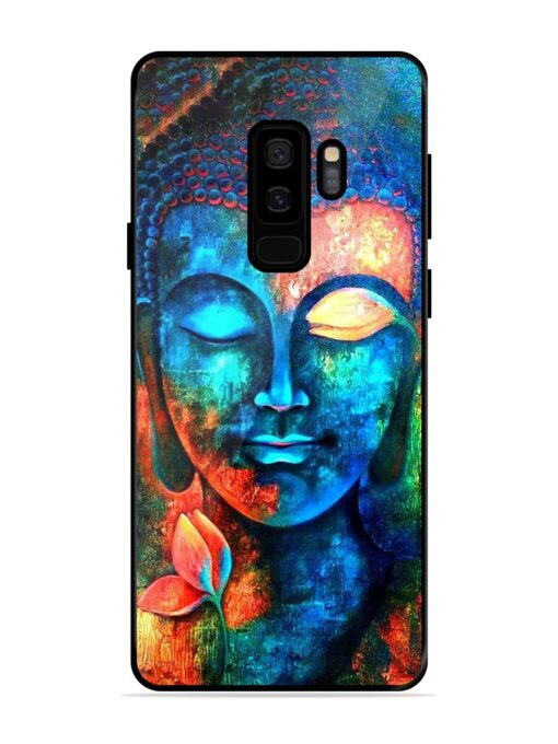 Buddha Painting Glossy Metal Phone Cover for Samsung Galaxy S9 Plus Zapvi