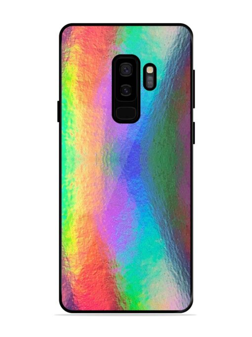 Colorful Holographic Background Glossy Metal TPU Phone Cover for Samsung Galaxy S9 Plus Zapvi