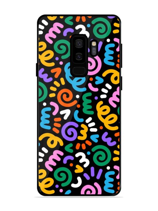 Colorful Seamless Vector Glossy Metal Phone Cover for Samsung Galaxy S9 Plus Zapvi