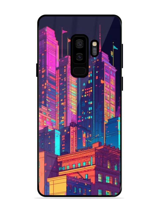 City View Glossy Metal Phone Cover for Samsung Galaxy S9 Plus Zapvi