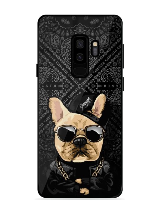 Gangsta Cool Sunmetales Dog Glossy Metal Phone Cover for Samsung Galaxy S9 Plus Zapvi