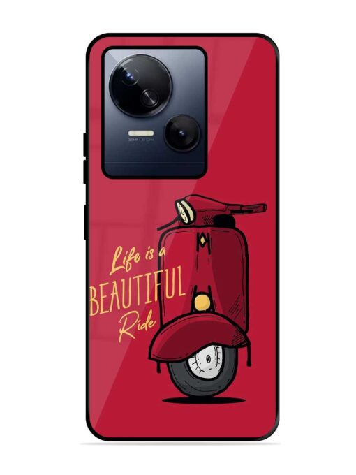 Life Is Beautiful Rides Glossy Metal Phone Cover for Tecno Spark 10 (5G) Zapvi