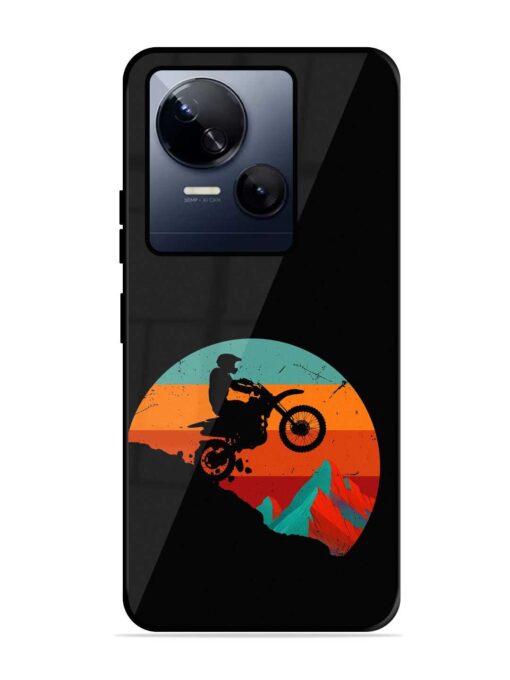 Mountain Bike Glossy Metal Phone Cover for Tecno Spark 10 (5G) Zapvi