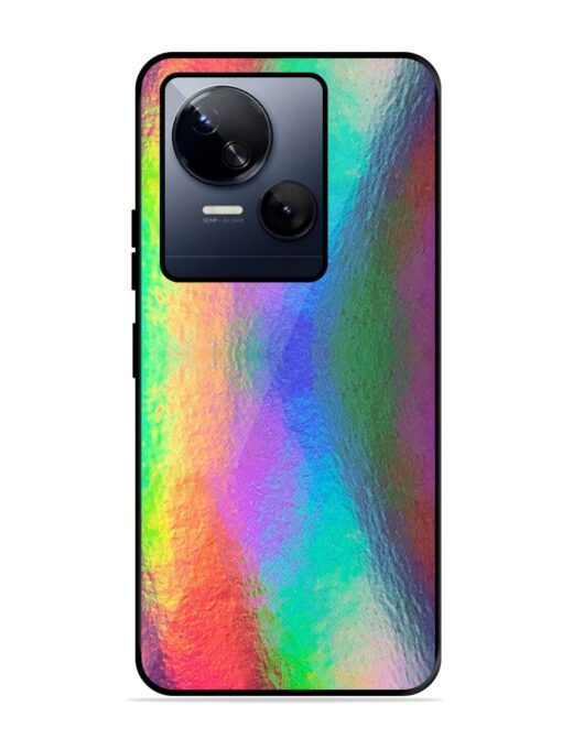 Colorful Holographic Background Glossy Metal TPU Phone Cover for Tecno Spark 10 (5G) Zapvi