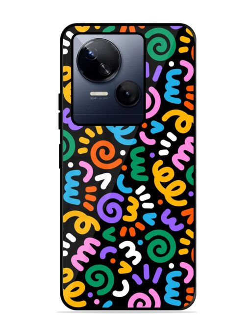 Colorful Seamless Vector Glossy Metal Phone Cover for Tecno Spark 10 (5G) Zapvi