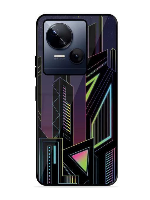 Neon Dreamscape Glossy Metal Phone Cover for Tecno Spark 10 (5G) Zapvi