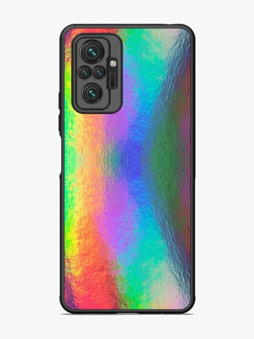 Colorful Holographic Background Glossy Metal TPU Phone Cover for Xiaomi Redmi Note 10 Pro Max Zapvi