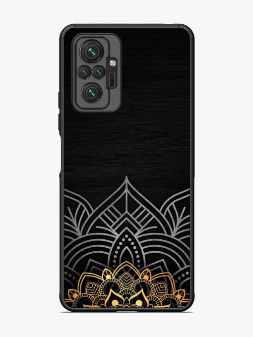 Decorative Golden Pattern Glossy Metal Phone Cover for Xiaomi Redmi Note 10 Pro Max Zapvi