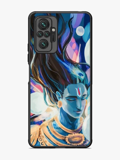 Bhagwan Sri Krishna Glossy Metal Phone Cover for Xiaomi Redmi Note 10 Pro Max Zapvi