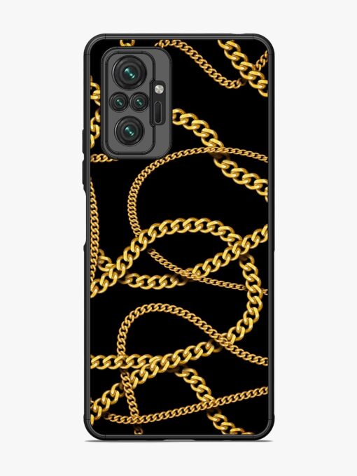 Decorative Golde Chain Glossy Metal Phone Cover for Xiaomi Redmi Note 10 Pro Max Zapvi