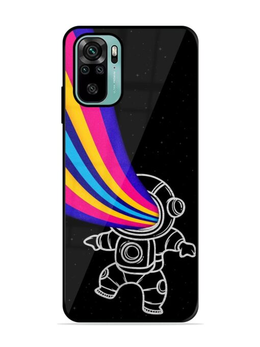 Astronaut Glossy Metal TPU Phone Cover for Xiaomi Redmi Note 10S Zapvi