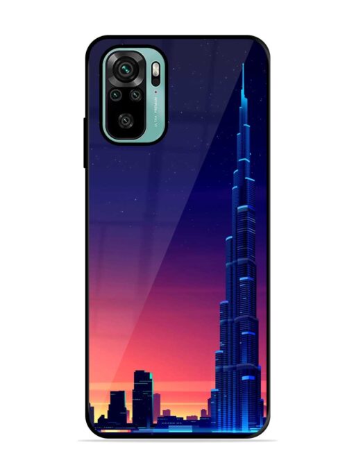 Burj Khalifa Abstract Glossy Metal Phone Cover for Xiaomi Redmi Note 10S Zapvi