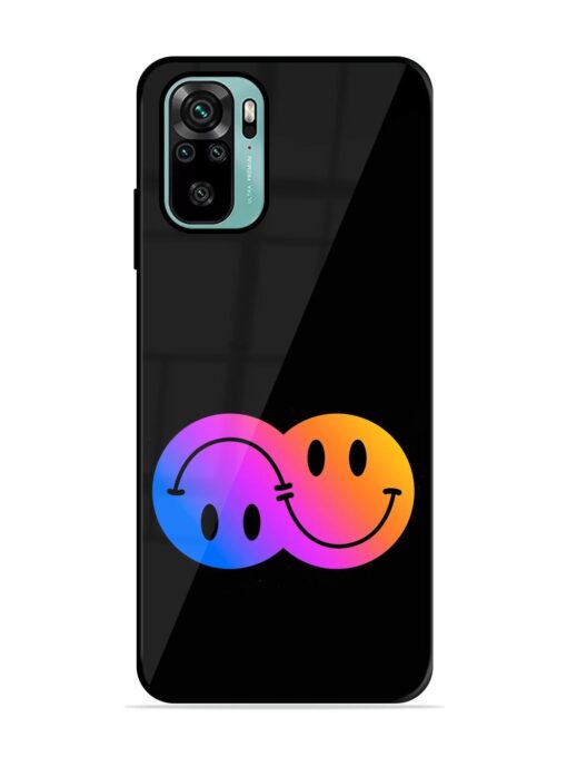 Gradient Smile Art Glossy Metal TPU Phone Cover for Xiaomi Redmi Note 10S Zapvi