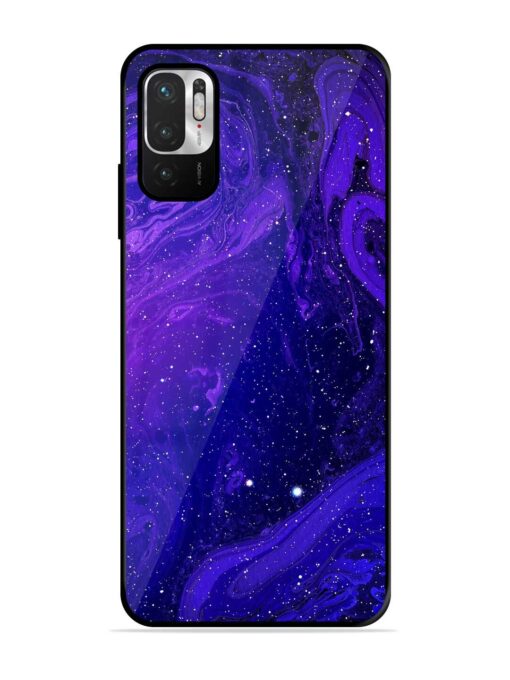 Galaxy Acrylic Abstract Art Glossy Metal Phone Cover for Xiaomi Redmi Note 10T (5G) Zapvi