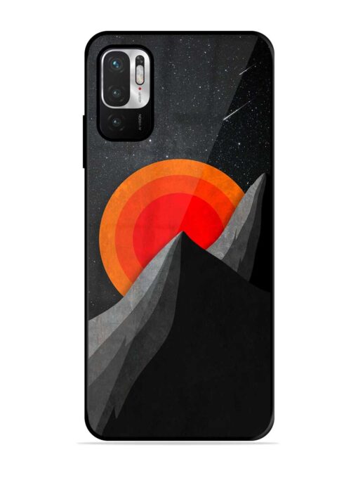 Black Mountain Glossy Metal Phone Cover for Xiaomi Redmi Note 10T (5G) Zapvi