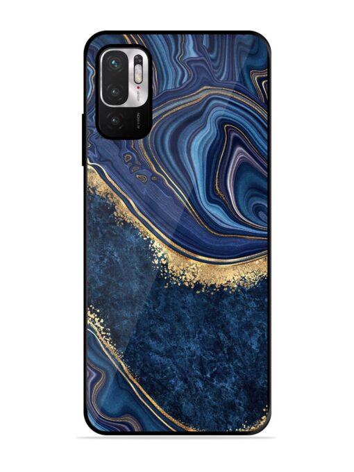 Abstract Background Blue Glossy Metal TPU Phone Cover for Xiaomi Redmi Note 10T (5G) Zapvi