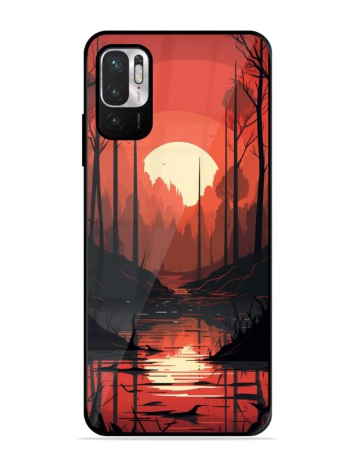 Natural Landscape Glossy Metal Phone Cover for Xiaomi Redmi Note 10T (5G) Zapvi