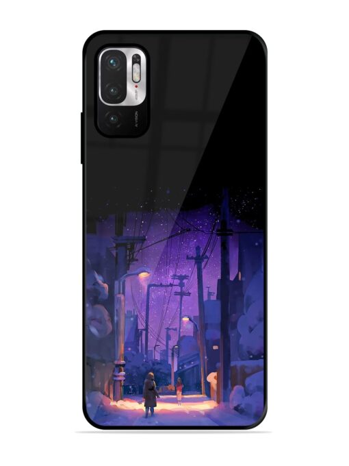 Winter Anime Art Glossy Metal Phone Cover for Xiaomi Redmi Note 10T (5G) Zapvi