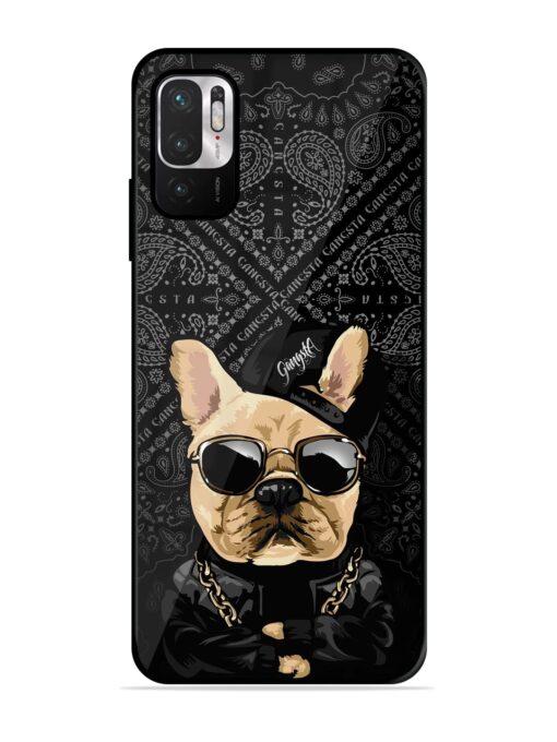 Gangsta Cool Sunmetales Dog Glossy Metal Phone Cover for Xiaomi Redmi Note 10T (5G) Zapvi