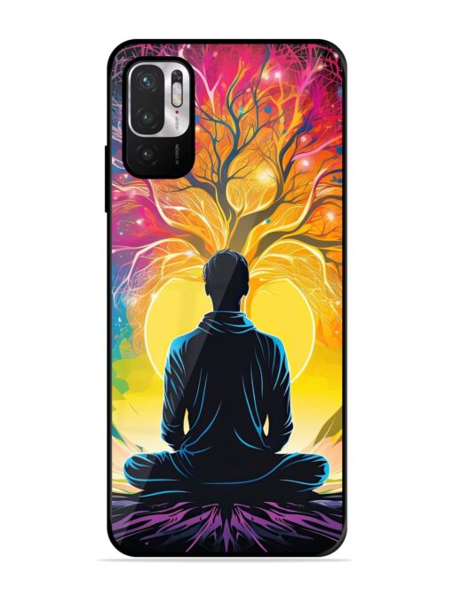 Mind Colourful Glossy Metal Phone Cover for Xiaomi Redmi Note 10T (5G) Zapvi