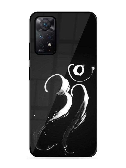 Om Logo Glossy Metal Phone Cover for Xiaomi Redmi Note 11 Zapvi