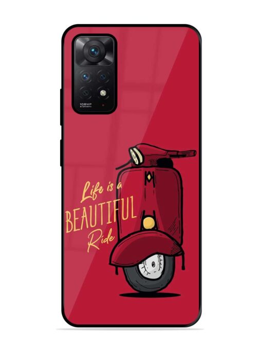 Life Is Beautiful Rides Glossy Metal Phone Cover for Xiaomi Redmi Note 11 Zapvi