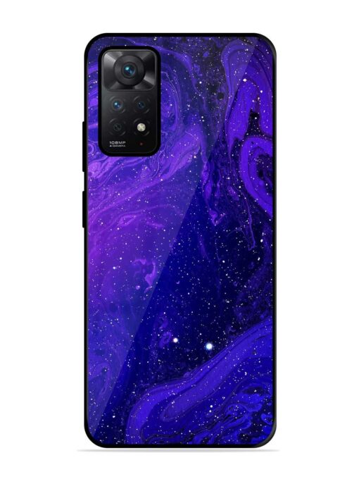 Galaxy Acrylic Abstract Art Glossy Metal Phone Cover for Xiaomi Redmi Note 11 Zapvi