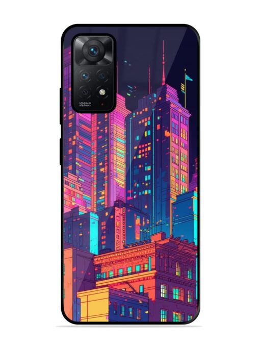 City View Glossy Metal Phone Cover for Xiaomi Redmi Note 11 Zapvi