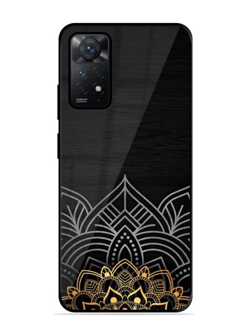 Decorative Golden Pattern Glossy Metal Phone Cover for Xiaomi Redmi Note 11 Zapvi