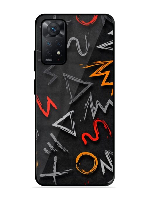 Grungy Graffiti Glossy Metal Phone Cover for Xiaomi Redmi Note 11 Zapvi