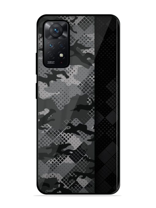 Dark Camouflage Glossy Metal Phone Cover for Xiaomi Redmi Note 11 Zapvi