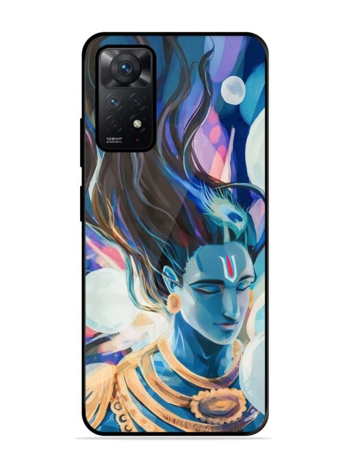 Bhagwan Sri Krishna Glossy Metal Phone Cover for Xiaomi Redmi Note 11 Zapvi