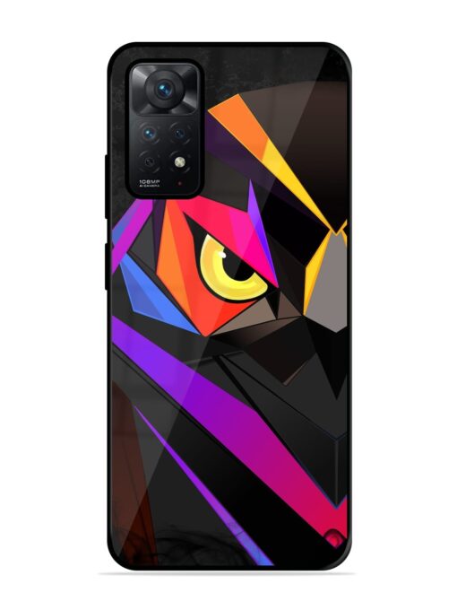 Wpap Owl Glossy Metal Phone Cover for Xiaomi Redmi Note 11 Zapvi