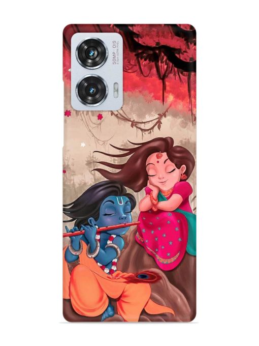 Radhe Krishna Water Art Snap Case for Motorola Moto Edge 50 Fusion (5G) Zapvi